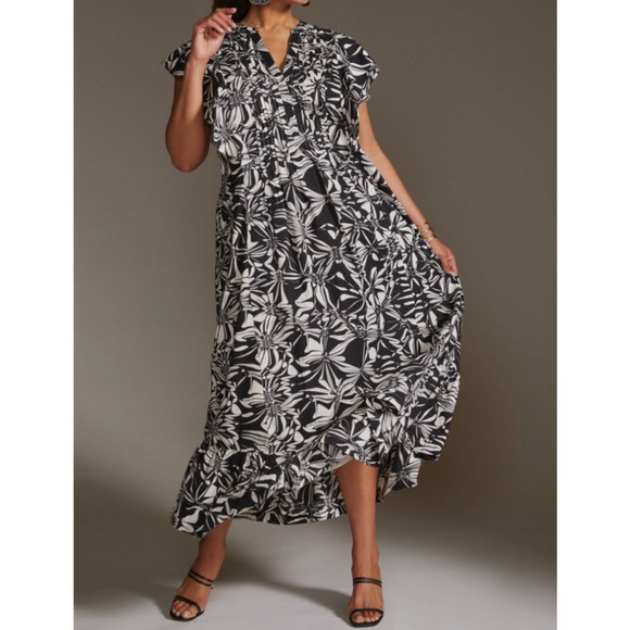 Anthropologie Maeve Cassandra Maxi Dress Sz Large - Picture 5 of 8
